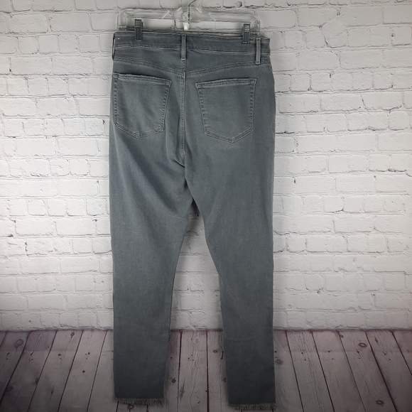 Loft Gray Light Wash Raw Denim Jeans - Picture 5 of 12